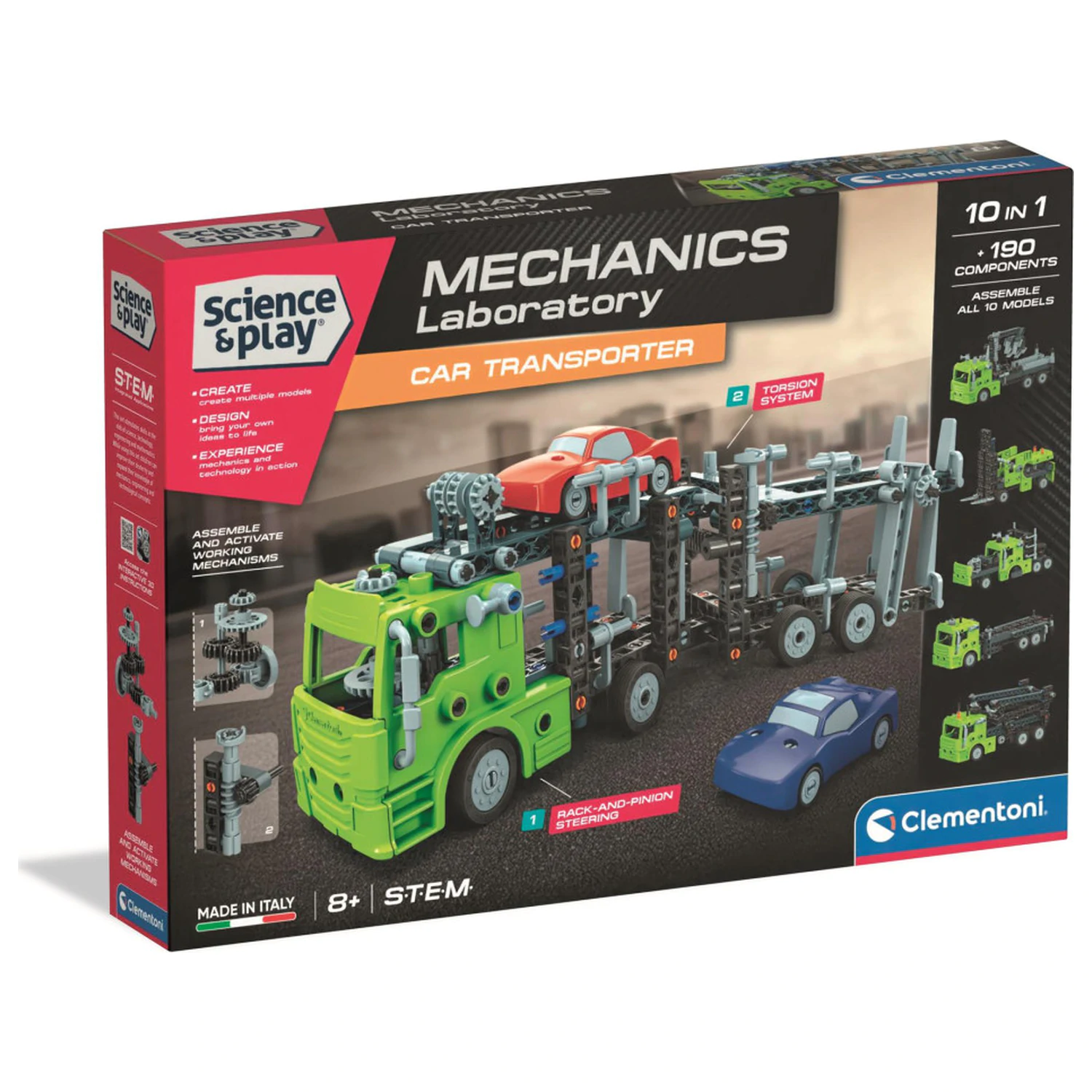Car Transporter Mechanics 10-in-1 Construction Toy product photo