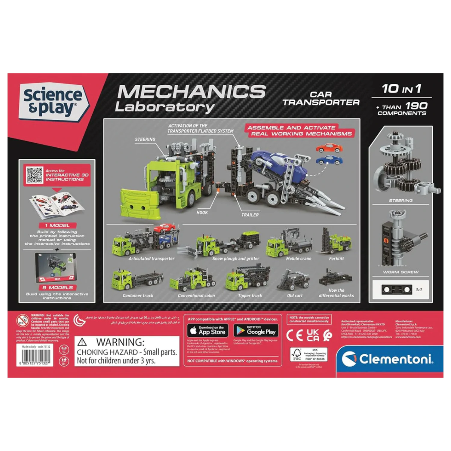 Car Transporter Mechanics 10-in-1 Construction Toy product photo