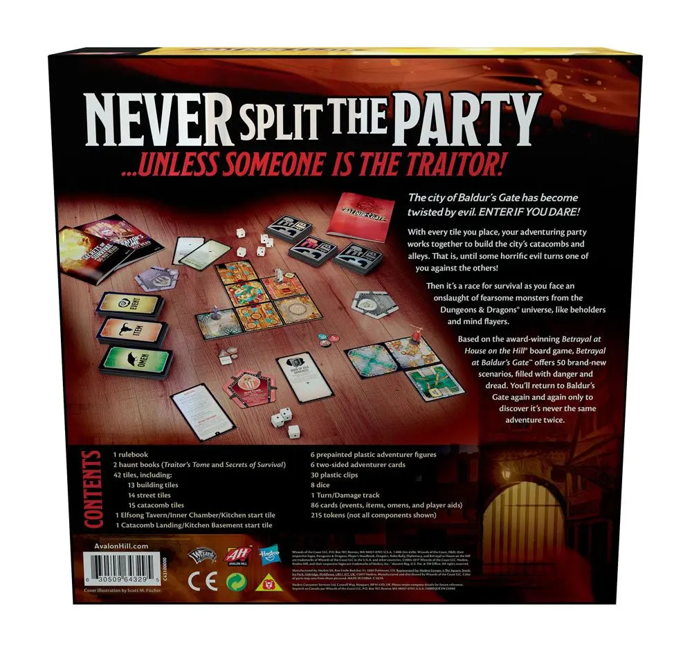 Avalon Hill Board Game Betrayal at Baldur's Gate english product photo