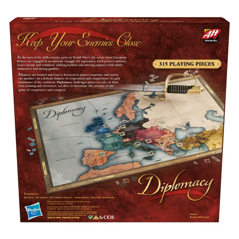 Avalon Hill Board Game Diplomacy english product photo