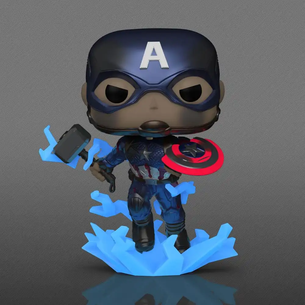 Avangers Endgame POP! Vinyl Figure Captain America w/Hammer (GW) (MT) 9 cm product photo