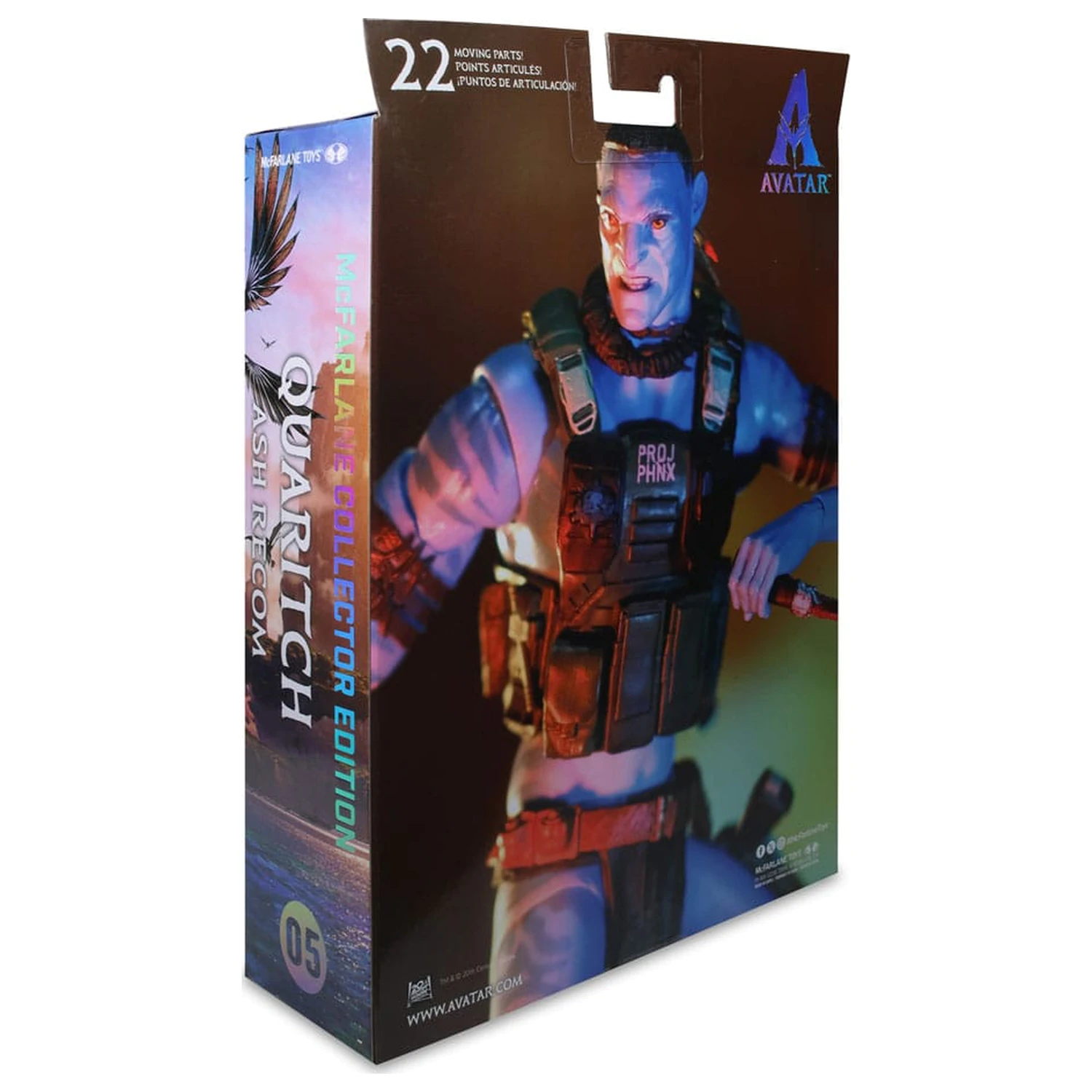 Avatar: Fire and Ash Action Figure Quaritch (Ash Recom) (Gold Label) 18 cm product photo