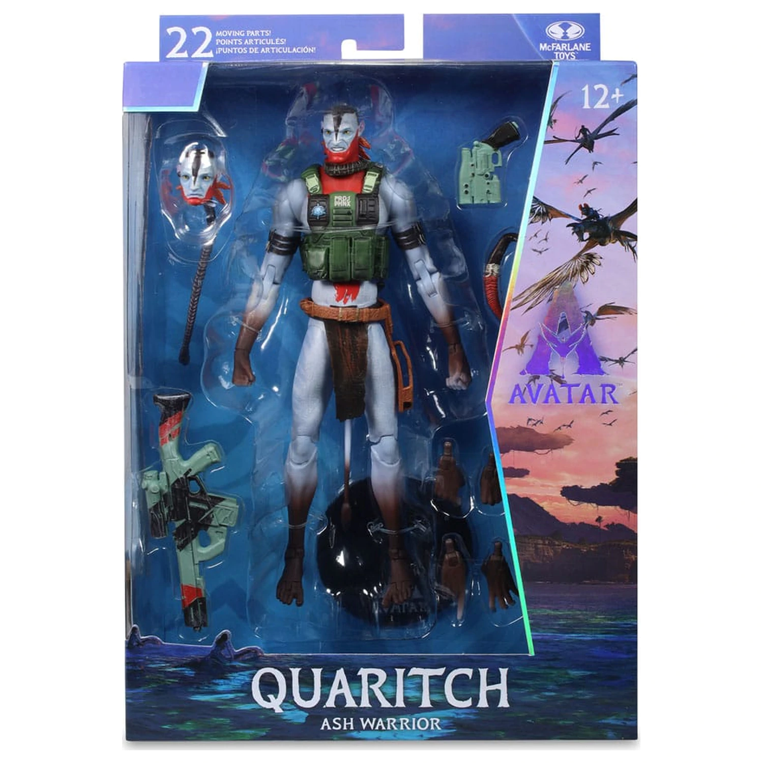 Avatar: Fire and Ash Action Figure Recom Quaritch (Ash Warrior) 18 cm product photo