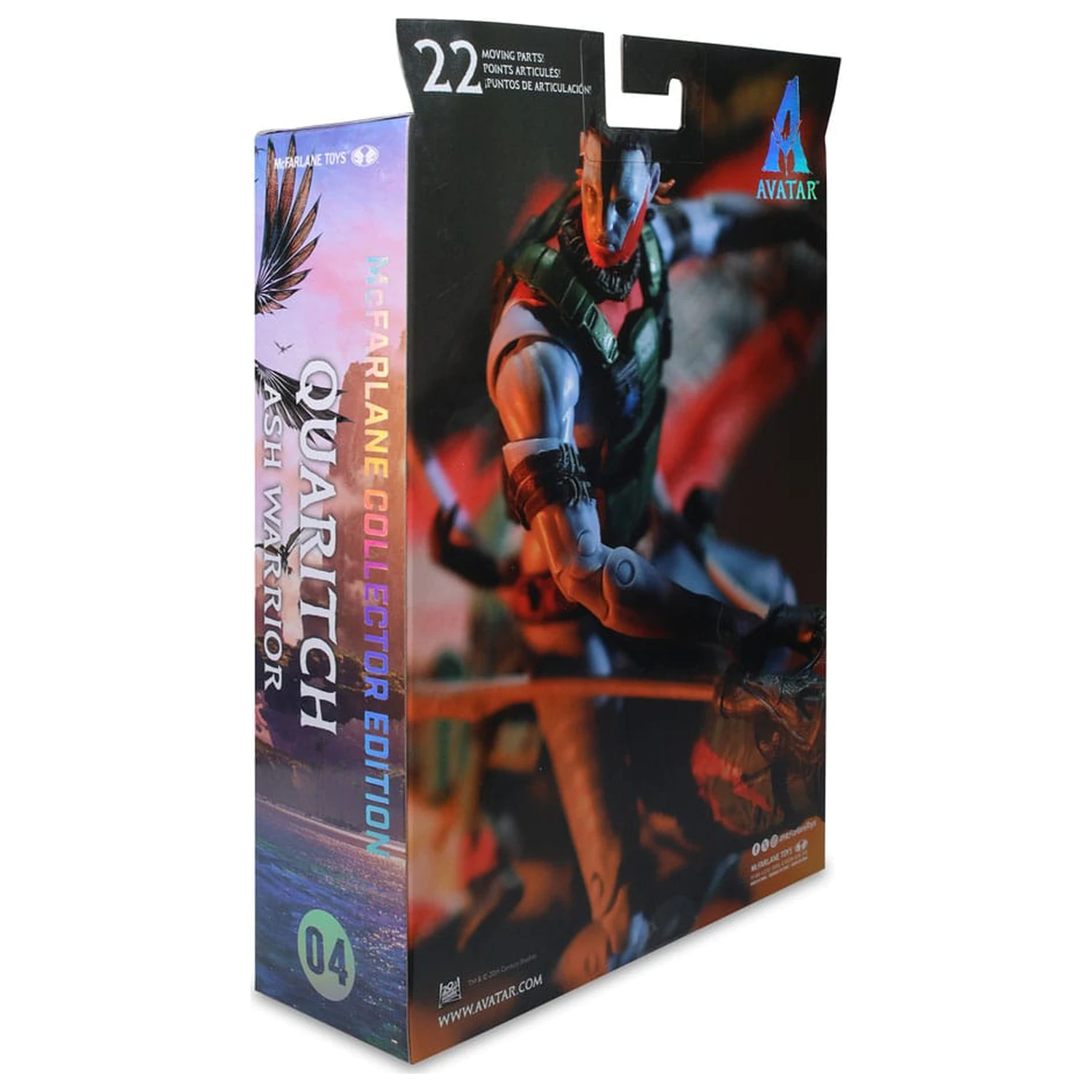 Avatar: Fire and Ash Action Figure Recom Quaritch (Ash Warrior) 18 cm product photo