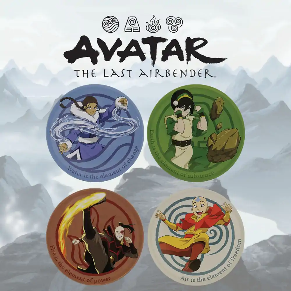 Avatar The Last Airbender Coaster 4-Pack termékfotó