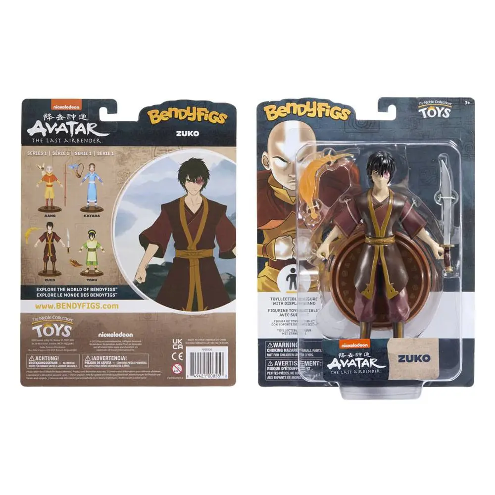 Avatar The Last Airbender Bendyfigs Bendable Figure Zuko 19 cm product photo