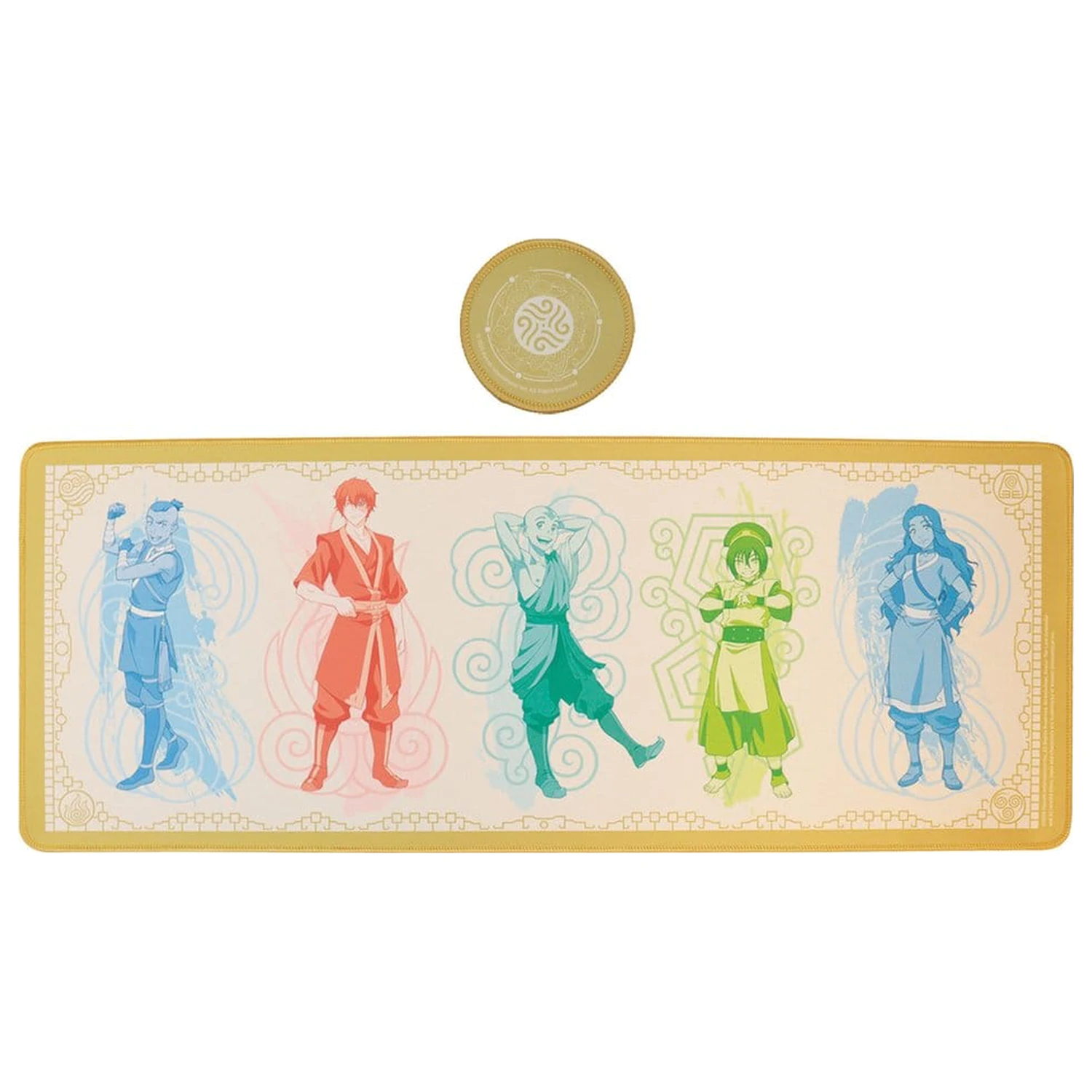 Avatar: The Last Airbender Desk Pad & Coaster Set Elements product photo