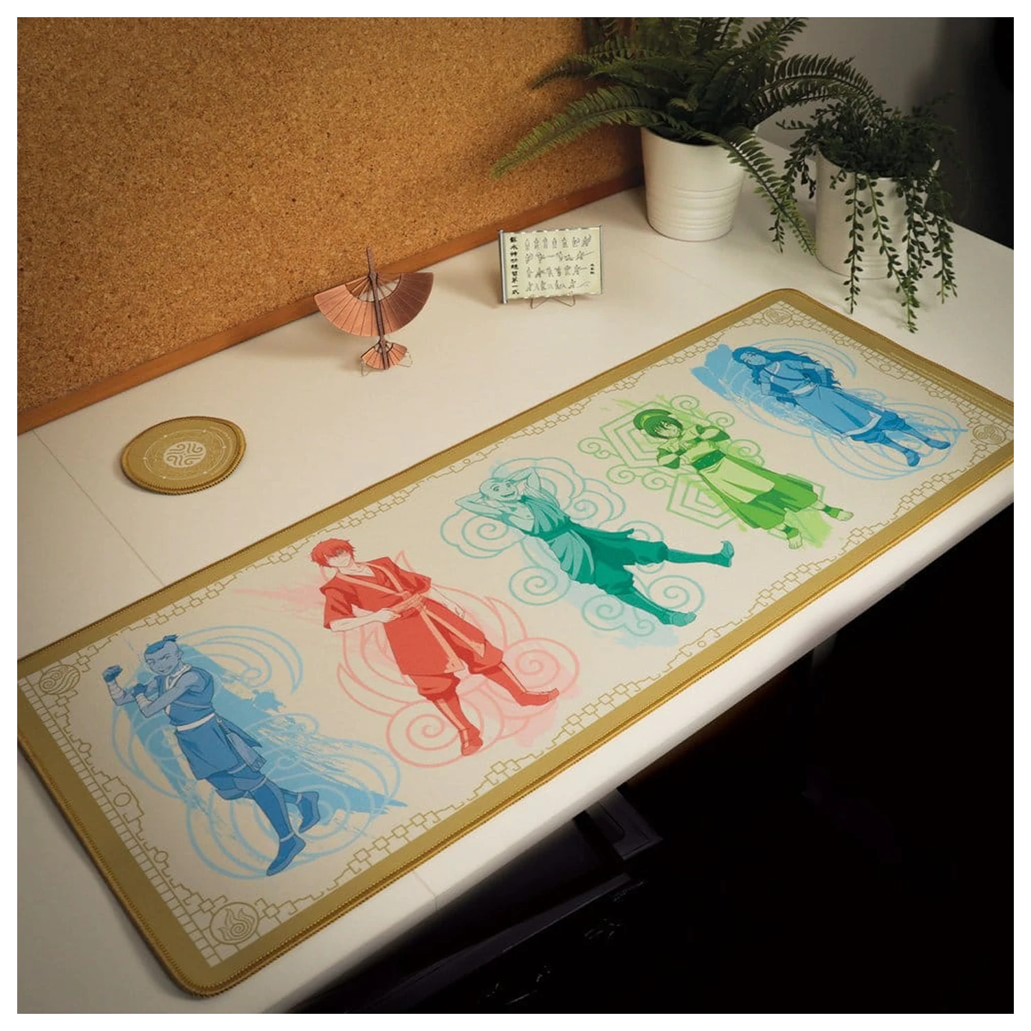 Avatar: The Last Airbender Desk Pad & Coaster Set Elements product photo