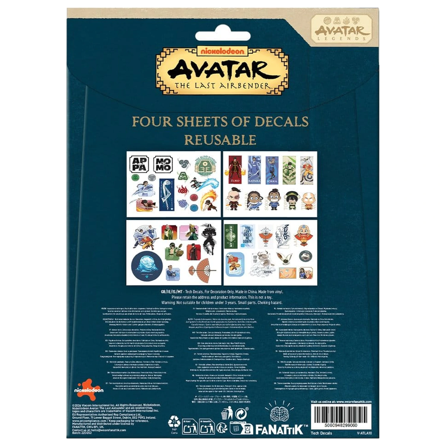 Avatar: The Last Airbender Tech Sticker Pack  product photo