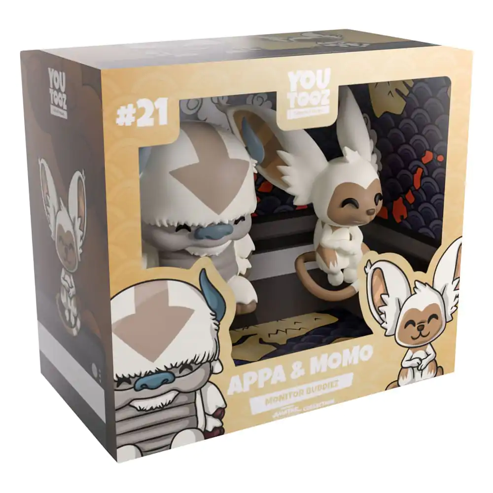 Avatar: The Last Airbender Vinyl Figures Appa and Momo Monitor Buddiez 5 cm product photo