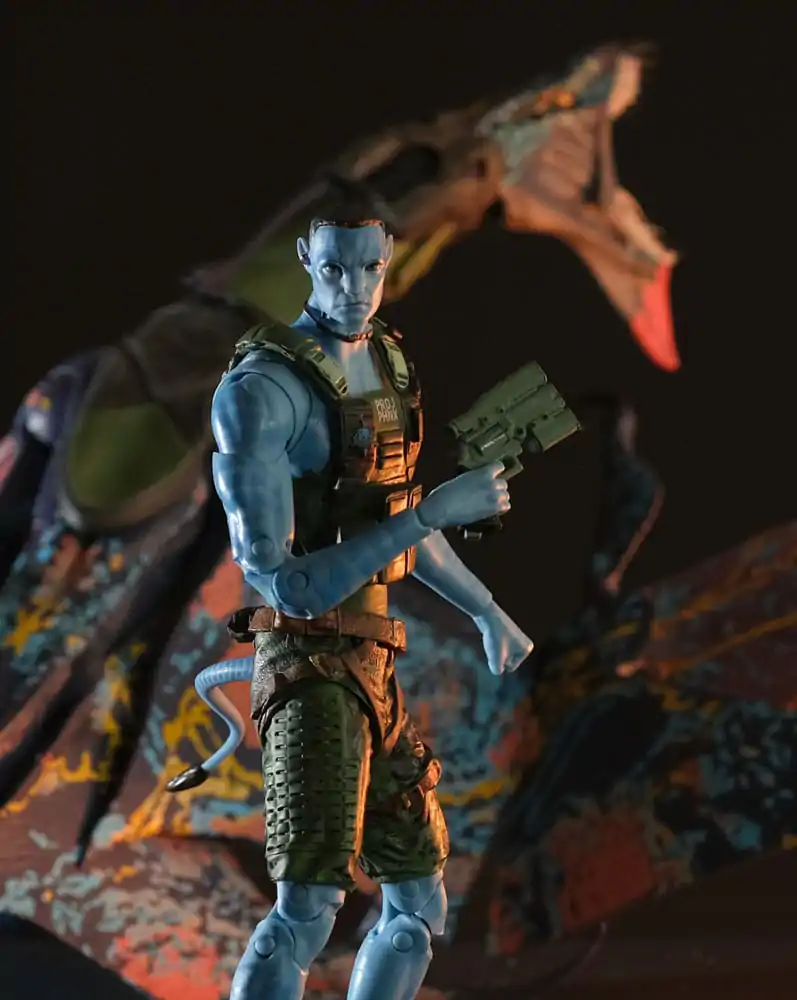 Avatar: The Way of Water Action Figure Recom Quaritch & RDA Banshee (Gold Label)  product photo