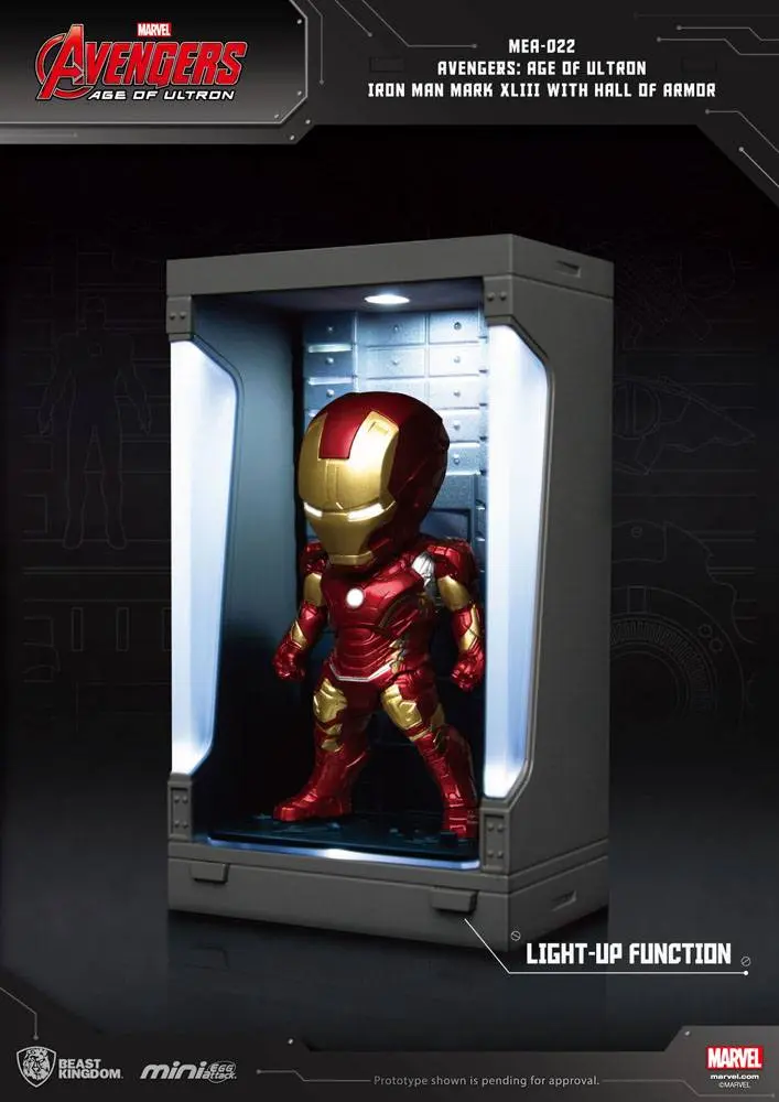 Avengers Age of Ultron Mini Egg Attack Action Figure Hall of Armor Iron Man Mark XLIII 8 cm product photo