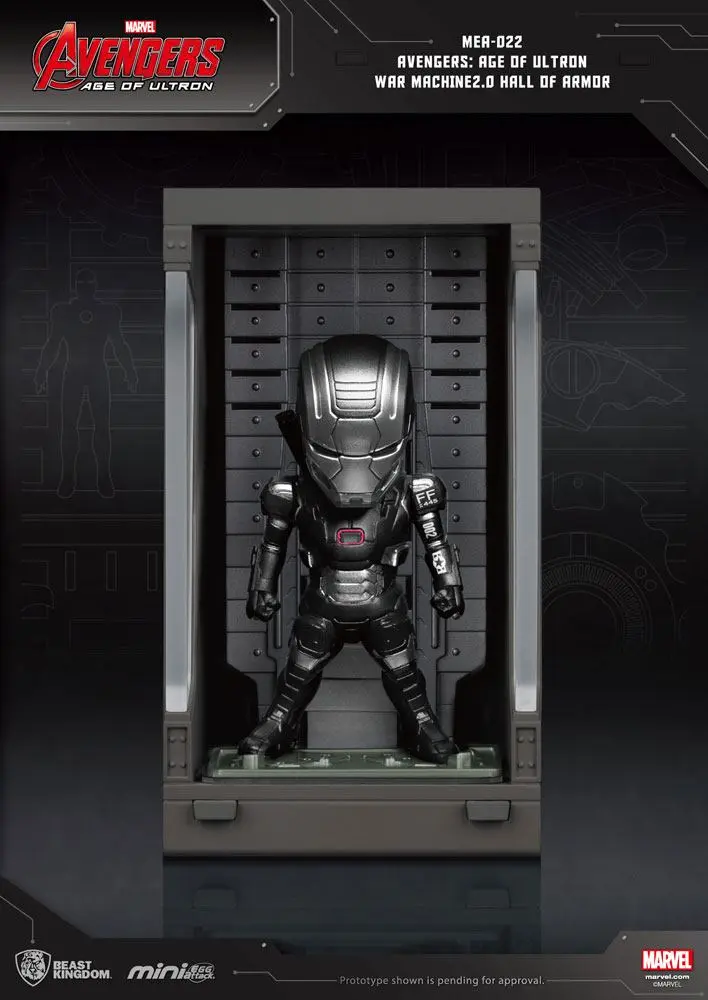 Avengers Age of Ultron Mini Egg Attack Action Figure Hall of Armor War Machine 2.0 8 cm product photo