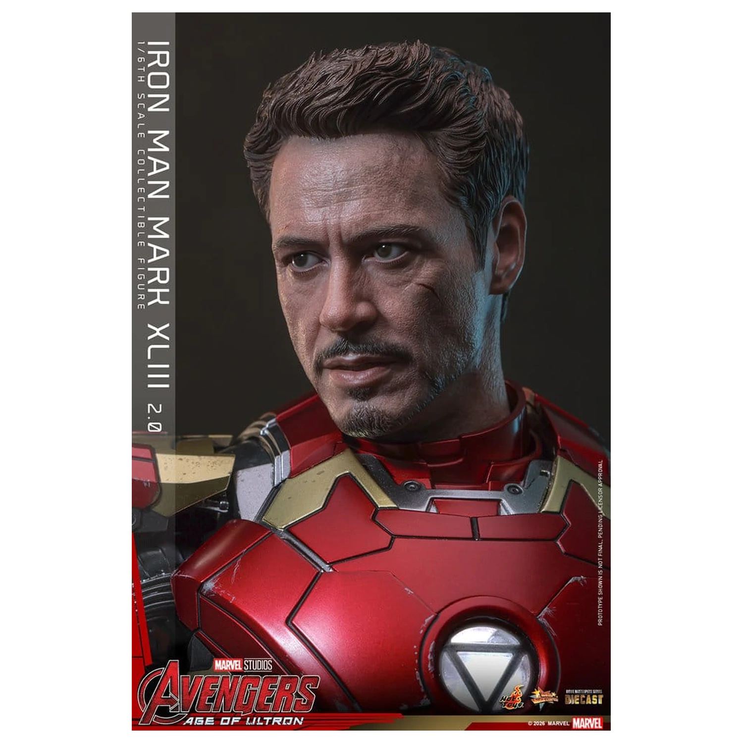 Avengers: Age of Ultron Movie Masterpiece Diecast Action Figure 1/6 Iron Man Mark XLIII (2.0) 32 cm product photo
