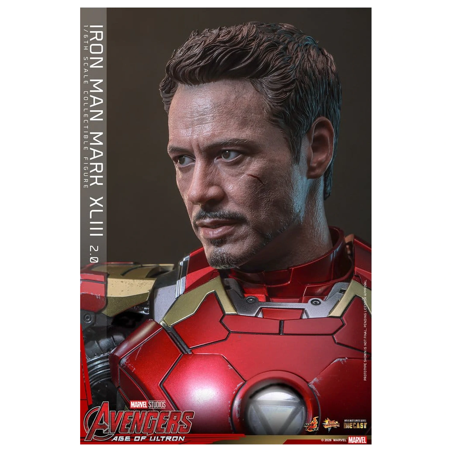 Avengers: Age of Ultron Movie Masterpiece Diecast Action Figure 1/6 Iron Man Mark XLIII (2.0) 32 cm product photo