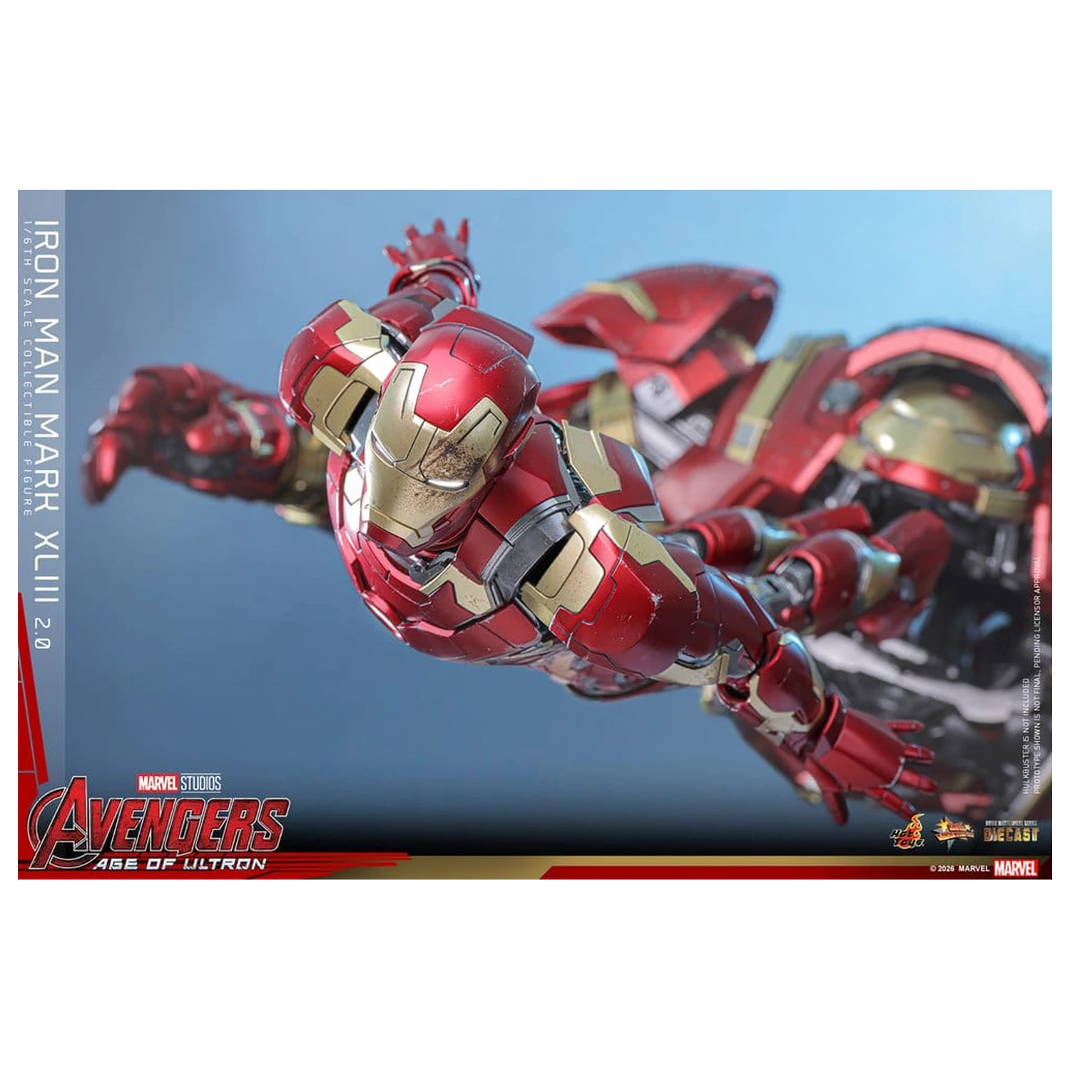 Avengers: Age of Ultron Movie Masterpiece Diecast Action Figure 1/6 Iron Man Mark XLIII (2.0) 32 cm product photo