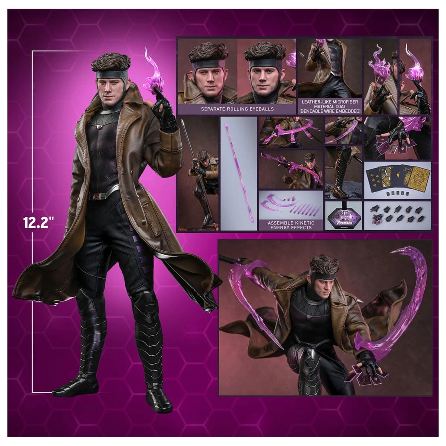 Avengers: Doomsday Movie Masterpiece Action Figure 1/6 Gambit 31 cm product photo
