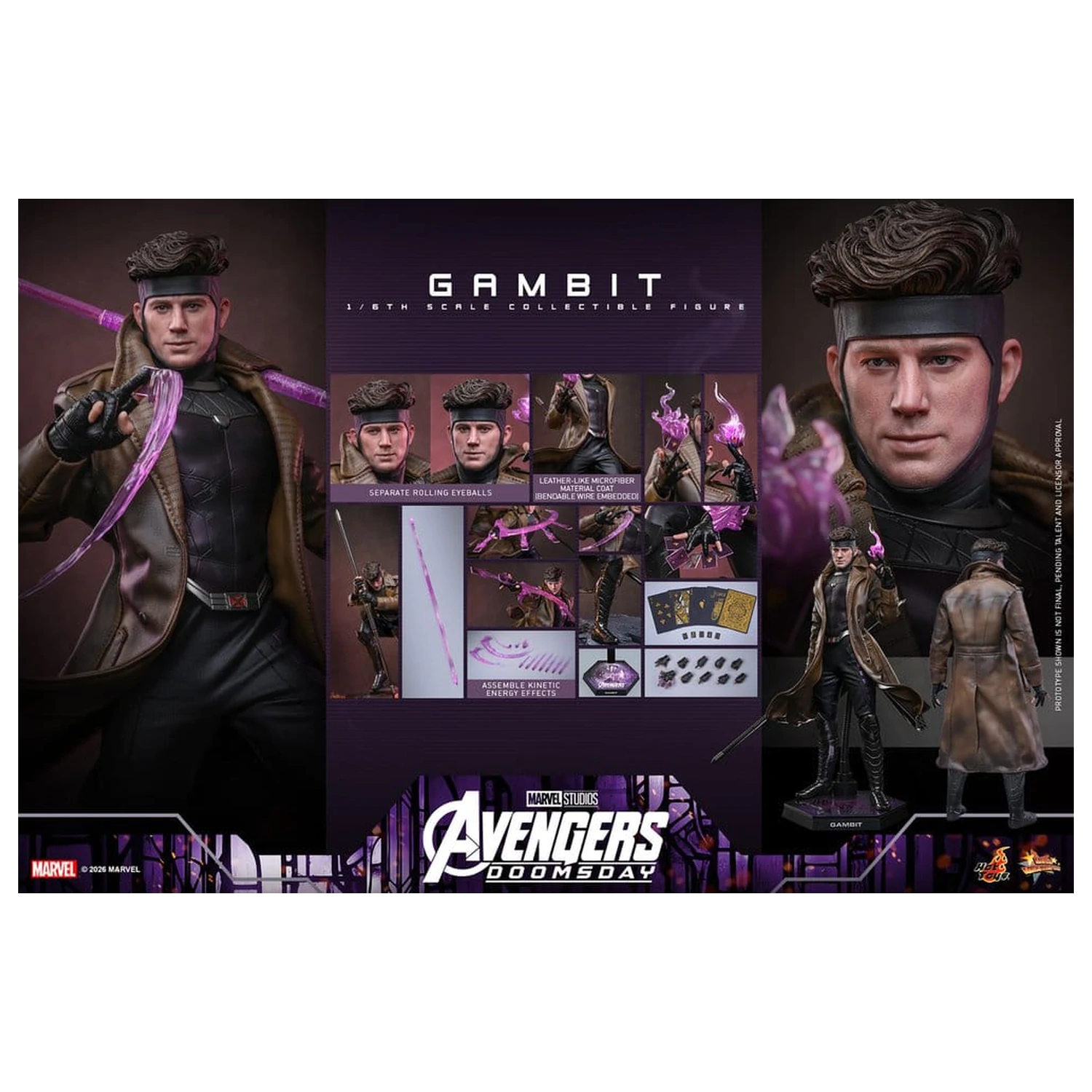 Avengers: Doomsday Movie Masterpiece Action Figure 1/6 Gambit 31 cm product photo