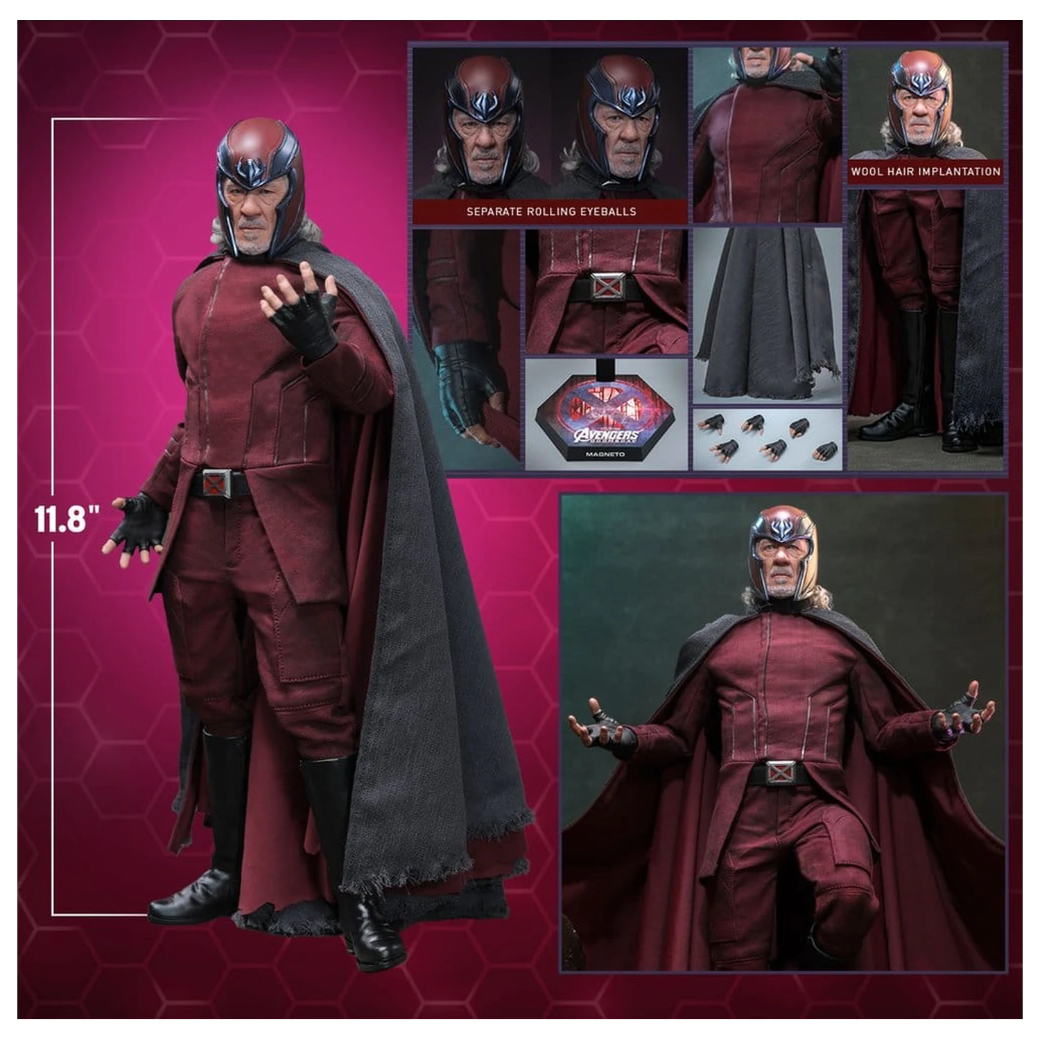Avengers: Doomsday Movie Masterpiece Action Figure 1/6 Magneto 30 cm product photo