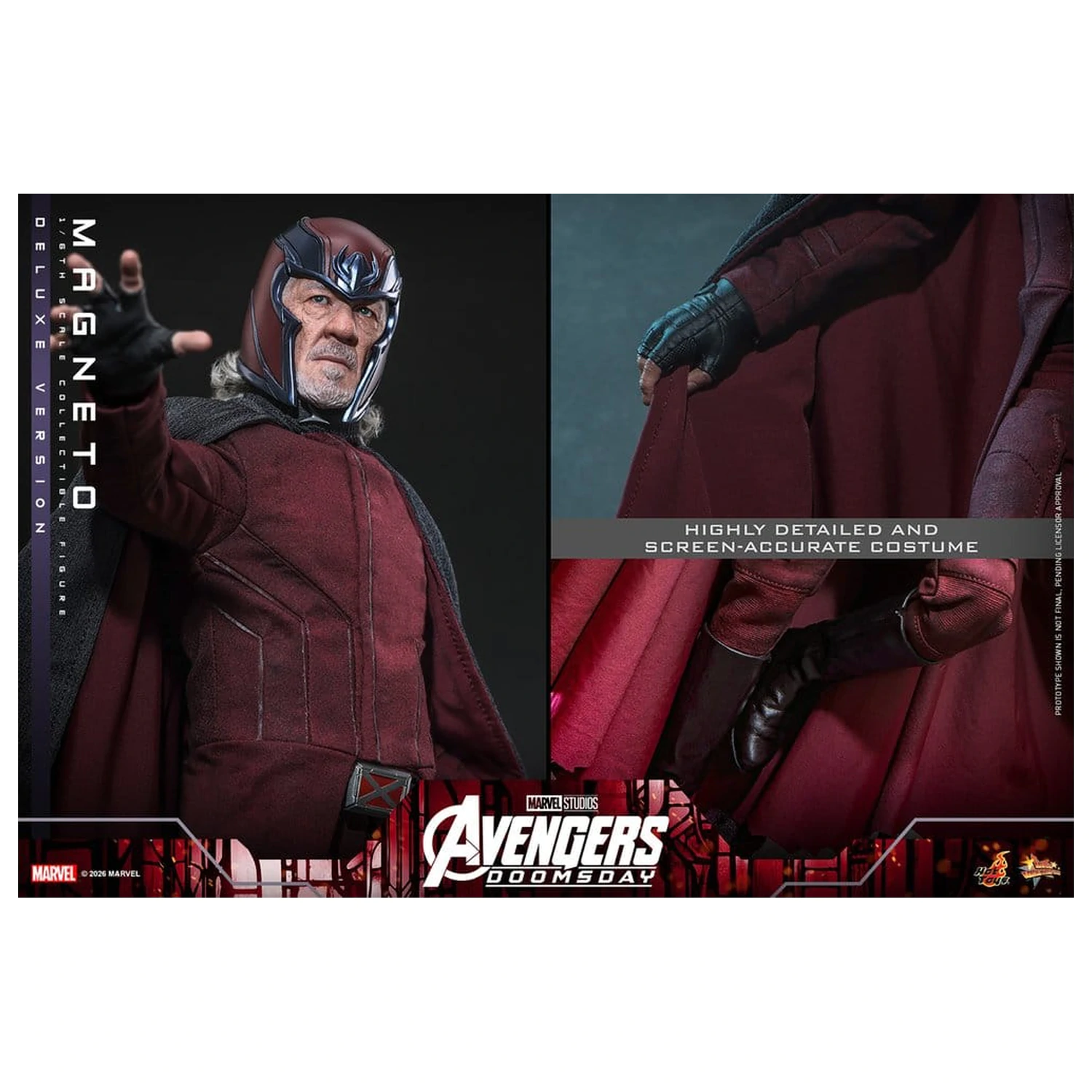 Avengers: Doomsday Movie Masterpiece Action Figure 1/6 Magneto (Deluxe Version) 30 cm product photo