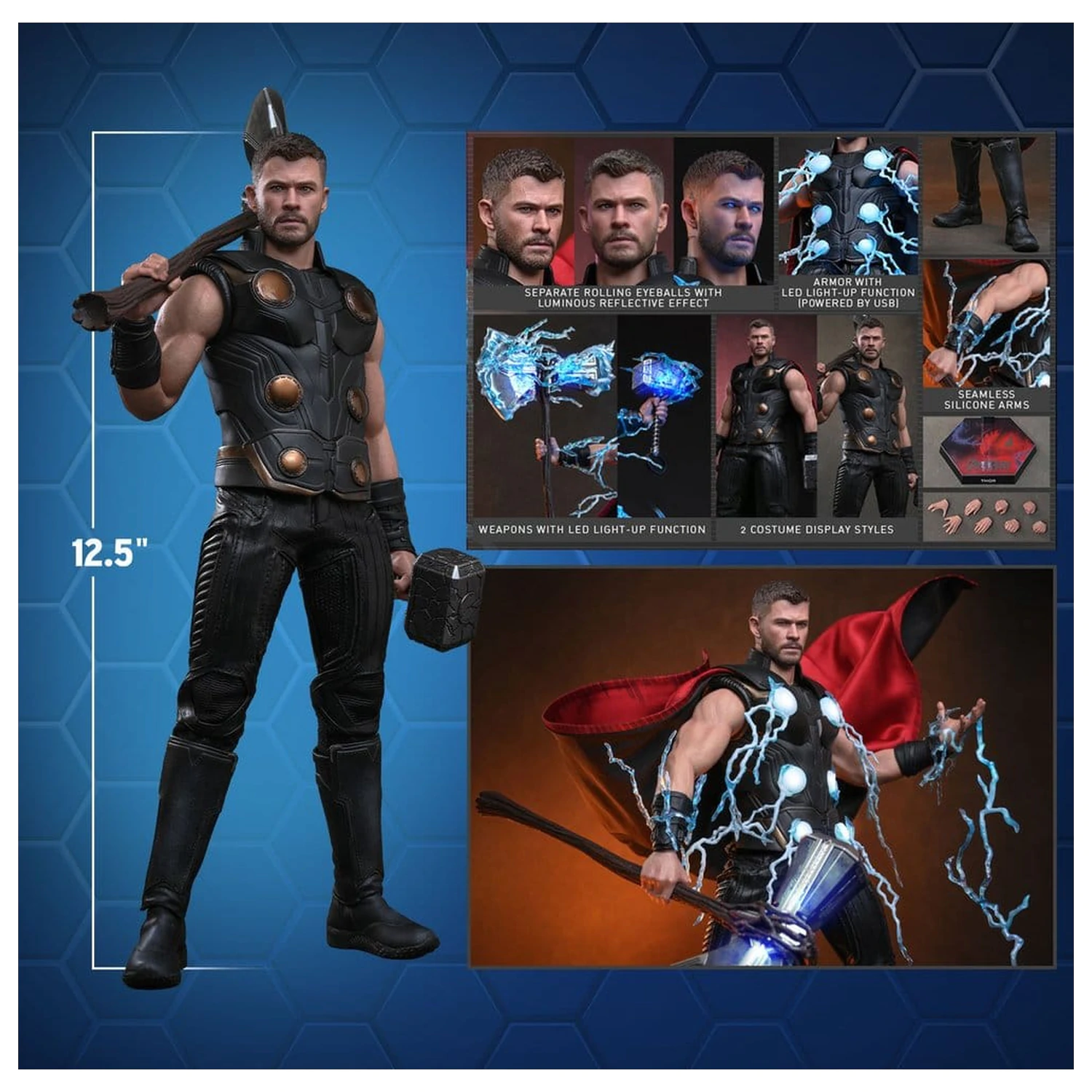 Avengers: Doomsday Movie Masterpiece Action Figure 1/6 Thor 32 cm product photo