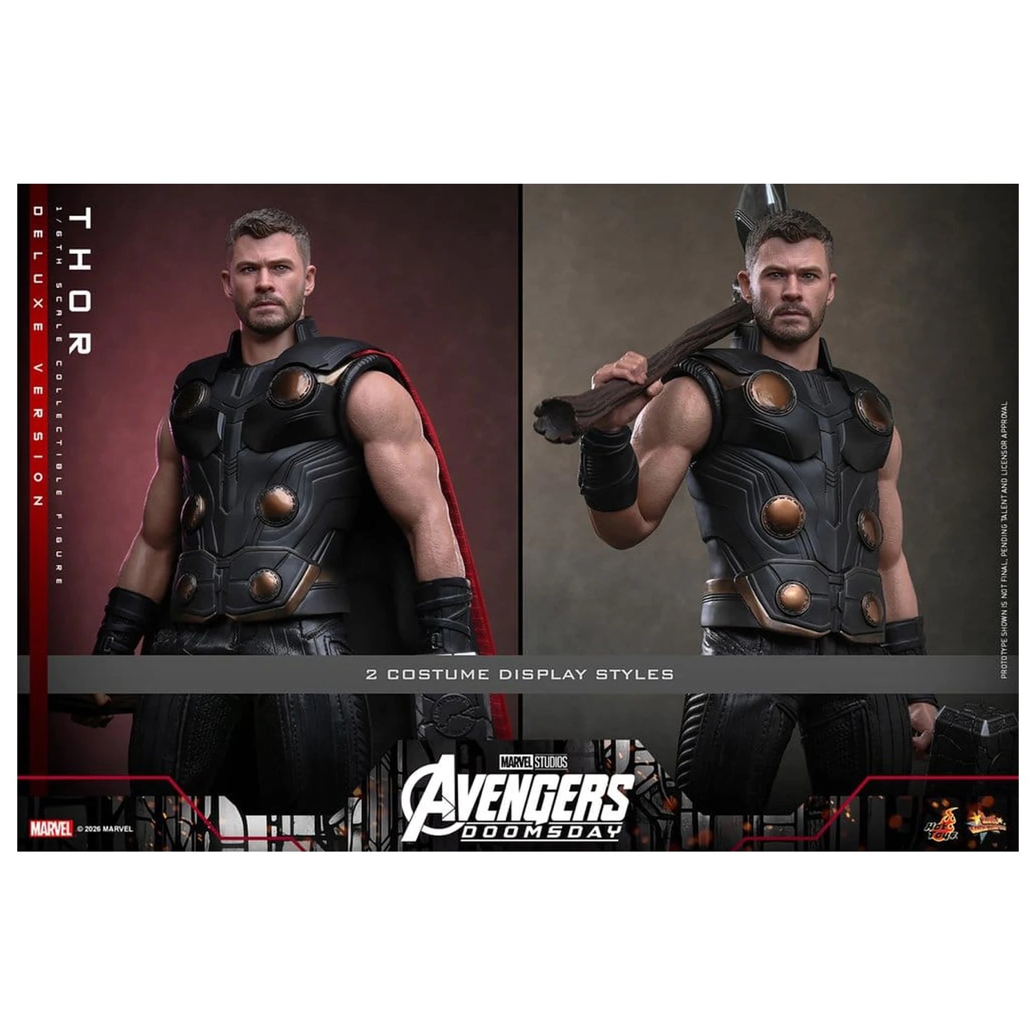 Avengers: Doomsday Movie Masterpiece Action Figure 1/6 Thor (Deluxe Version) 32 cm product photo