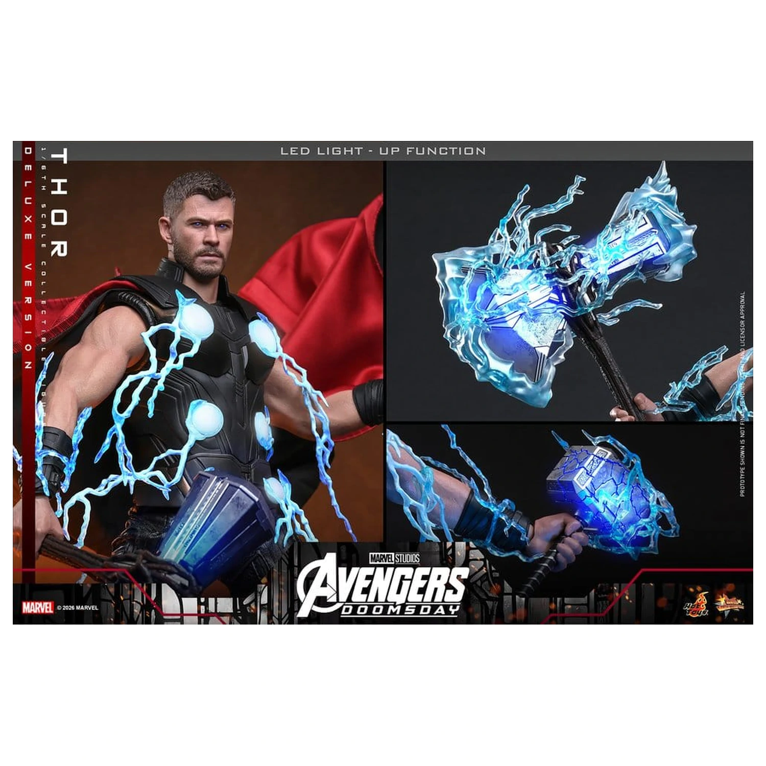 Avengers: Doomsday Movie Masterpiece Action Figure 1/6 Thor (Deluxe Version) 32 cm product photo