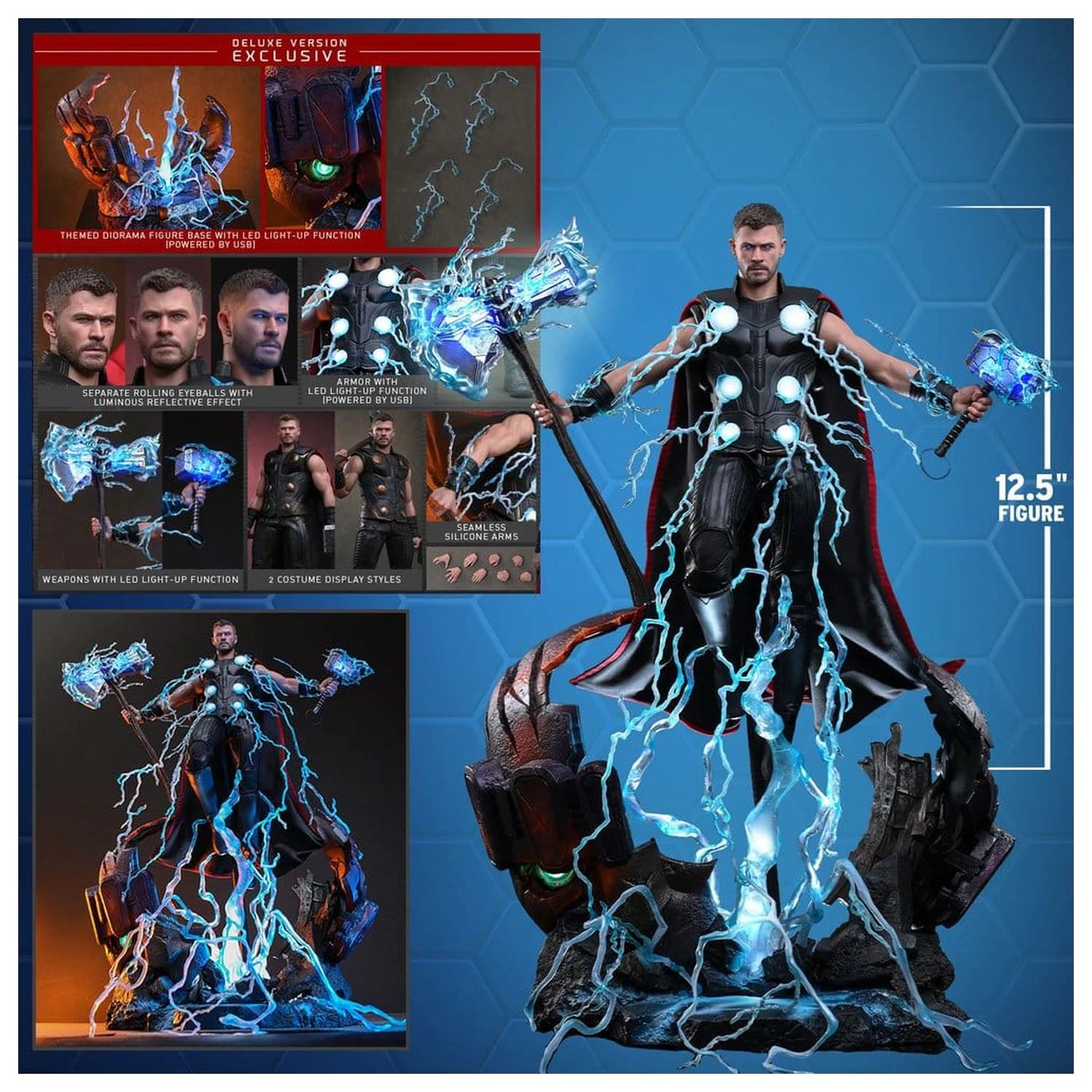 Avengers: Doomsday Movie Masterpiece Action Figure 1/6 Thor (Deluxe Version) 32 cm product photo