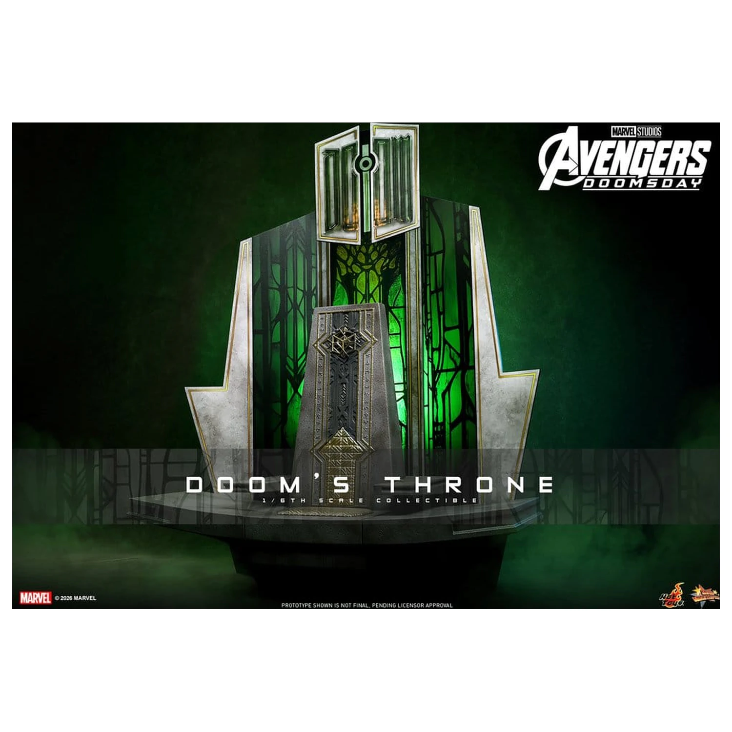 Avengers: Doomsday Movie Masterpiece Action Figure Accessory 1/6 Doom's Throne 33 cm product photo
