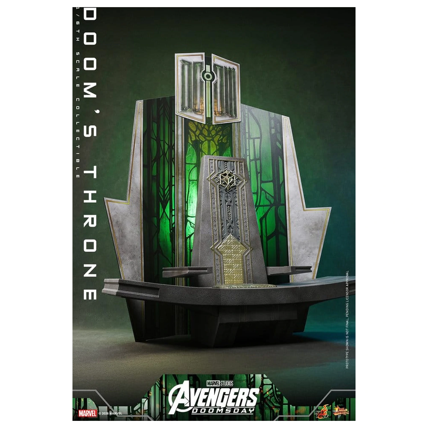 Avengers: Doomsday Movie Masterpiece Action Figure Accessory 1/6 Doom's Throne 33 cm product photo