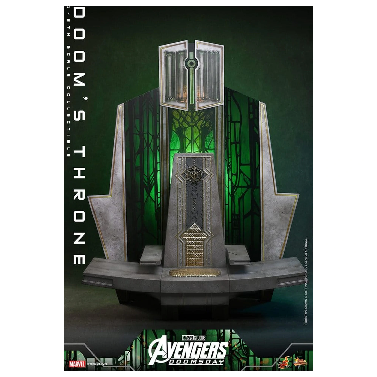 Avengers: Doomsday Movie Masterpiece Action Figure Accessory 1/6 Doom's Throne 33 cm product photo
