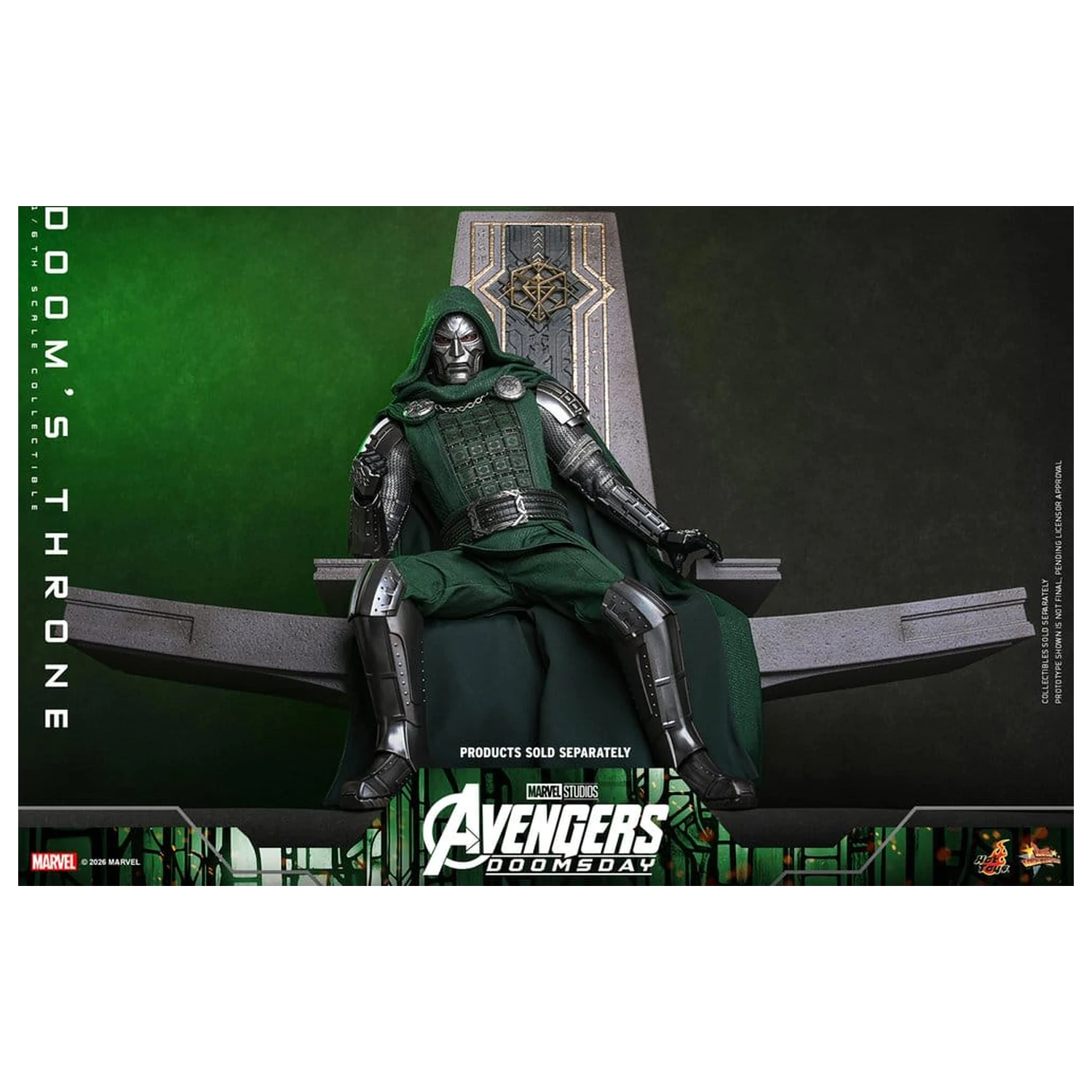 Avengers: Doomsday Movie Masterpiece Action Figure Accessory 1/6 Doom's Throne 33 cm product photo
