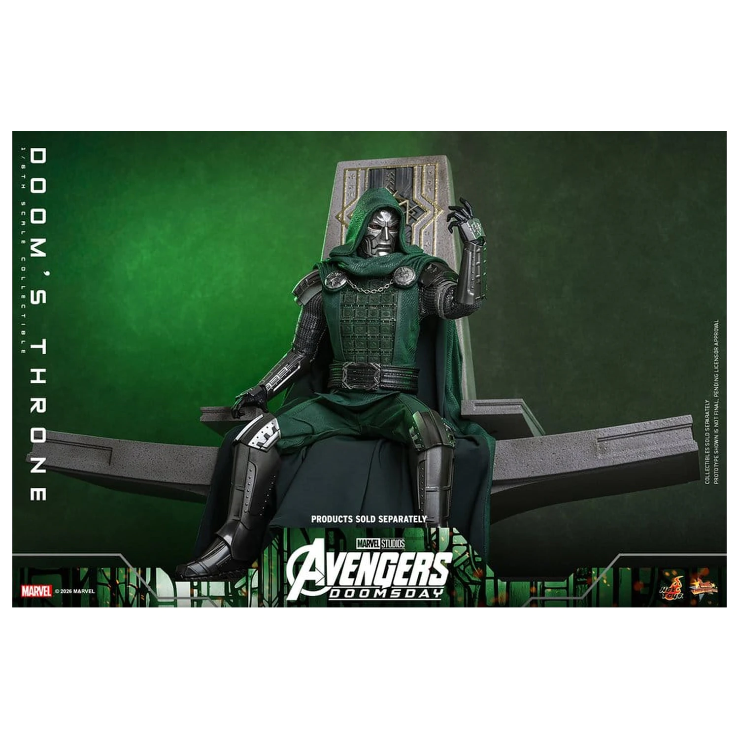 Avengers: Doomsday Movie Masterpiece Action Figure Accessory 1/6 Doom's Throne 33 cm product photo