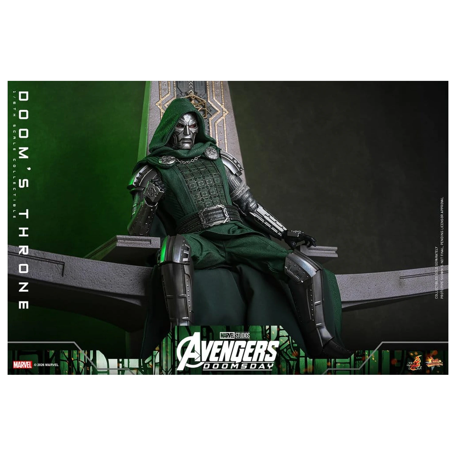 Avengers: Doomsday Movie Masterpiece Action Figure Accessory 1/6 Doom's Throne 33 cm product photo