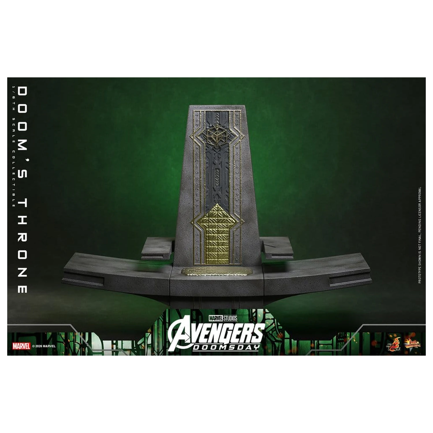 Avengers: Doomsday Movie Masterpiece Action Figure Accessory 1/6 Doom's Throne 33 cm product photo