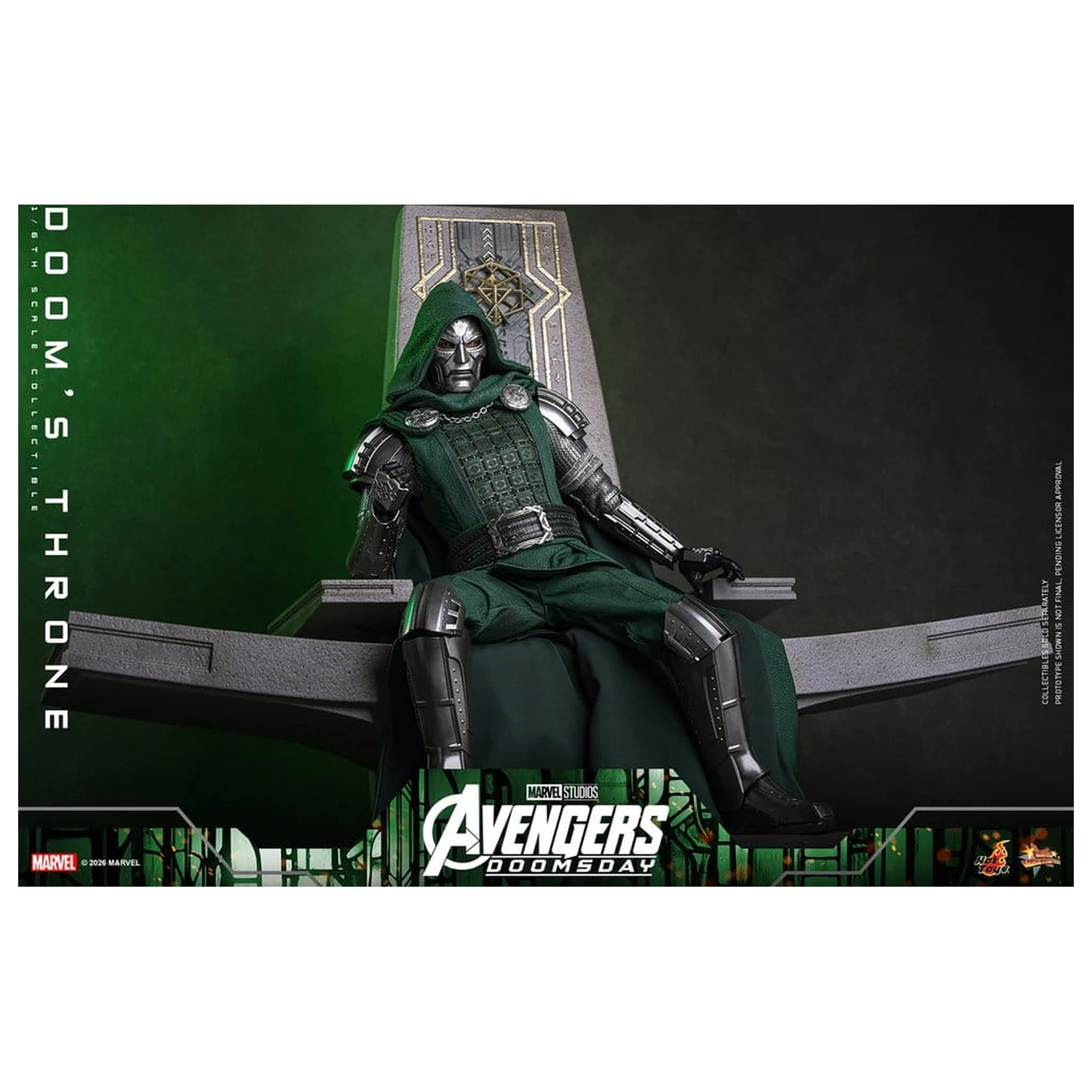 Avengers: Doomsday Movie Masterpiece Action Figure Accessory 1/6 Doom's Throne 33 cm product photo