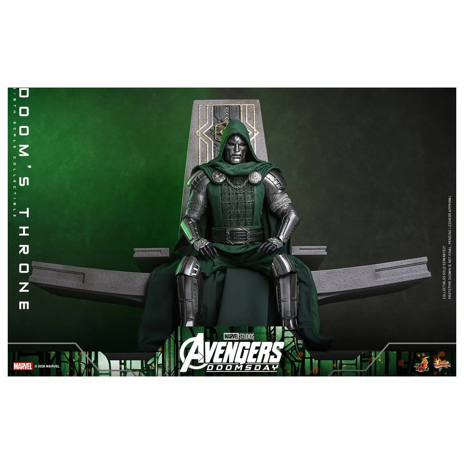 Avengers: Doomsday Movie Masterpiece Action Figure Accessory 1/6 Doom's Throne 33 cm product photo