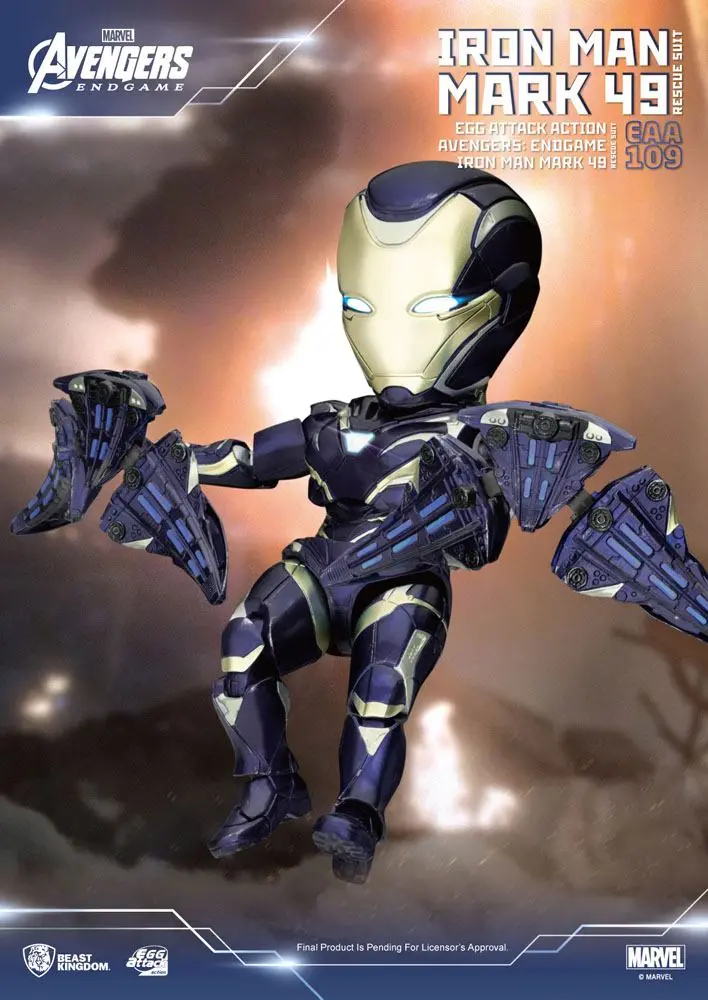 Avengers: Endgame Egg Attack Action Figure Iron Man Mark 49 Rescue Suit 21 cm product photo