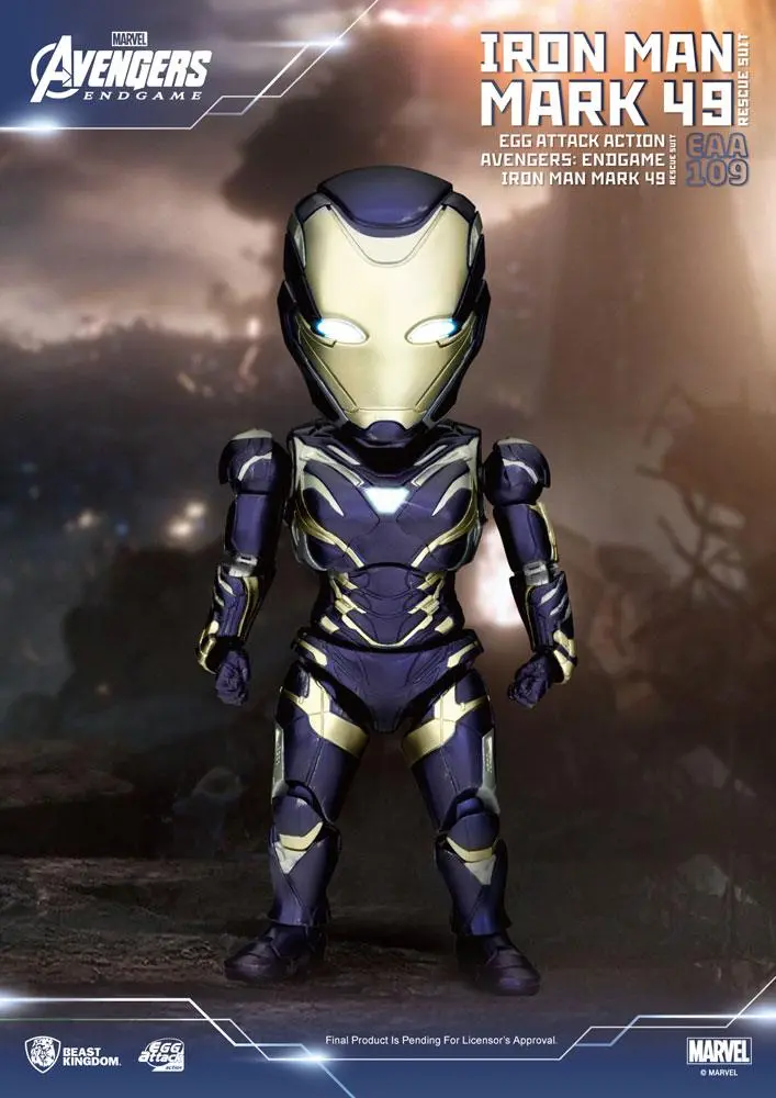 Avengers: Endgame Egg Attack Action Figure Iron Man Mark 49 Rescue Suit 21 cm product photo