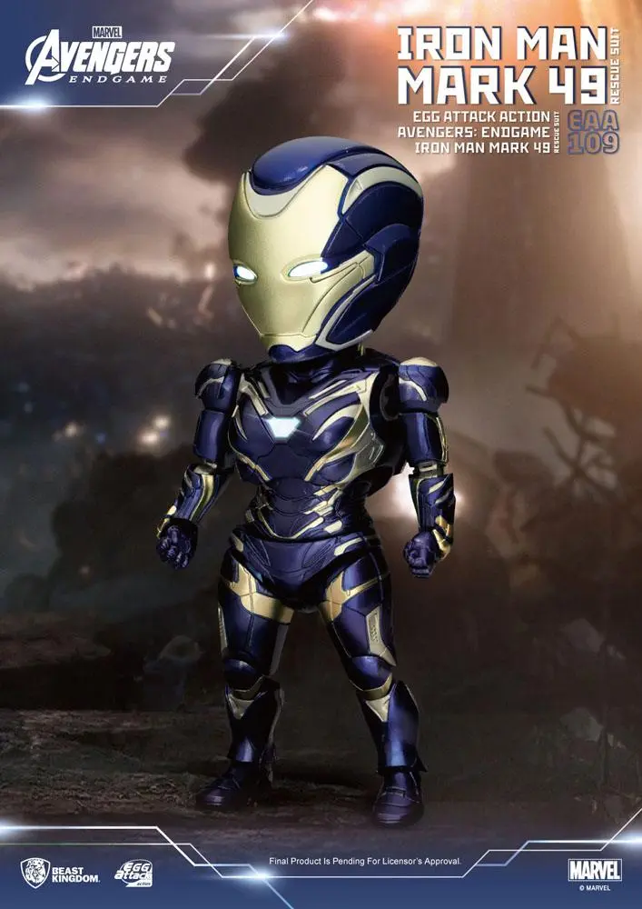 Avengers: Endgame Egg Attack Action Figure Iron Man Mark 49 Rescue Suit 21 cm product photo