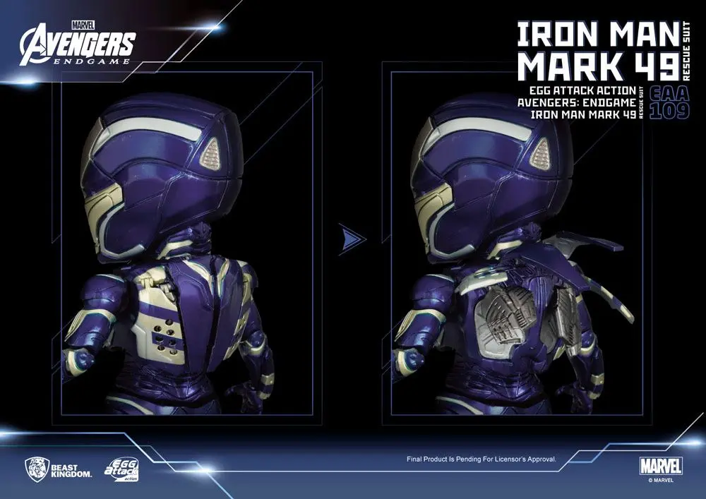 Avengers: Endgame Egg Attack Action Figure Iron Man Mark 49 Rescue Suit 21 cm product photo