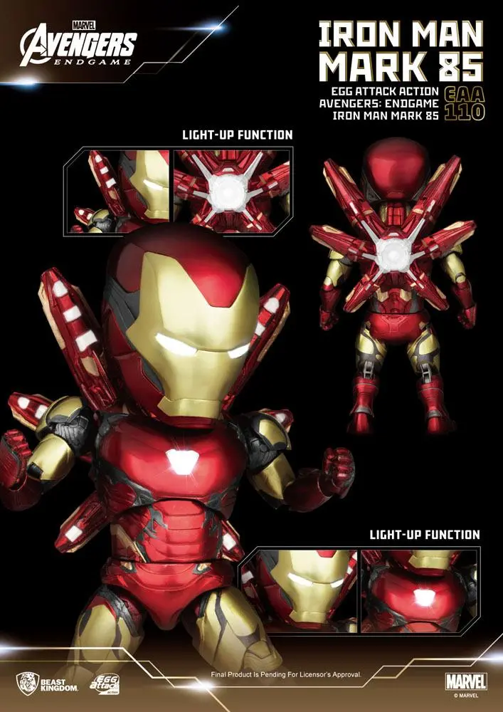 Avengers: Endgame Egg Attack Action Figure Iron Man Mark 85 16 cm product photo
