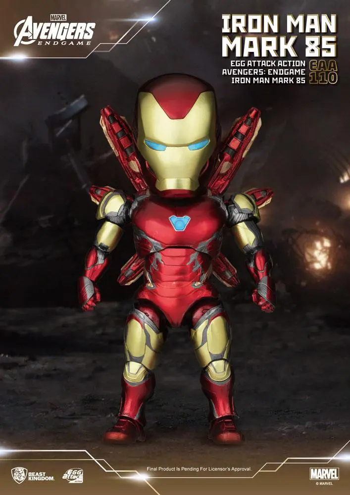 Avengers: Endgame Egg Attack Action Figure Iron Man Mark 85 16 cm product photo