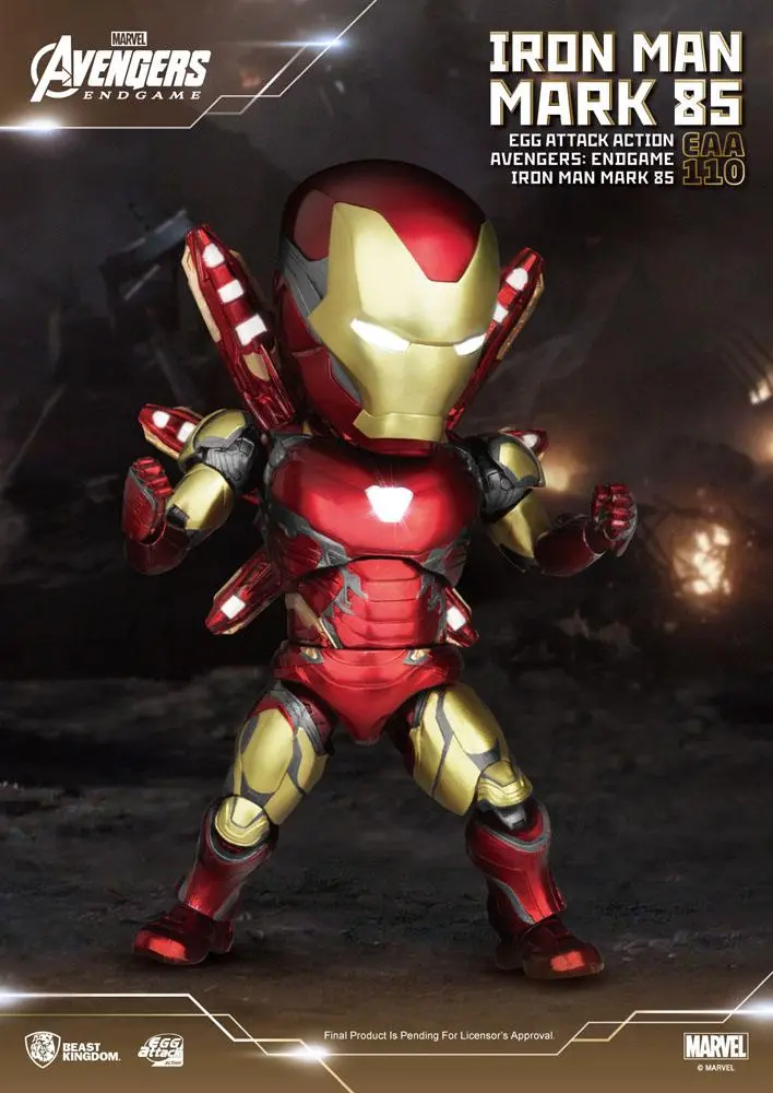 Avengers: Endgame Egg Attack Action Figure Iron Man Mark 85 16 cm product photo