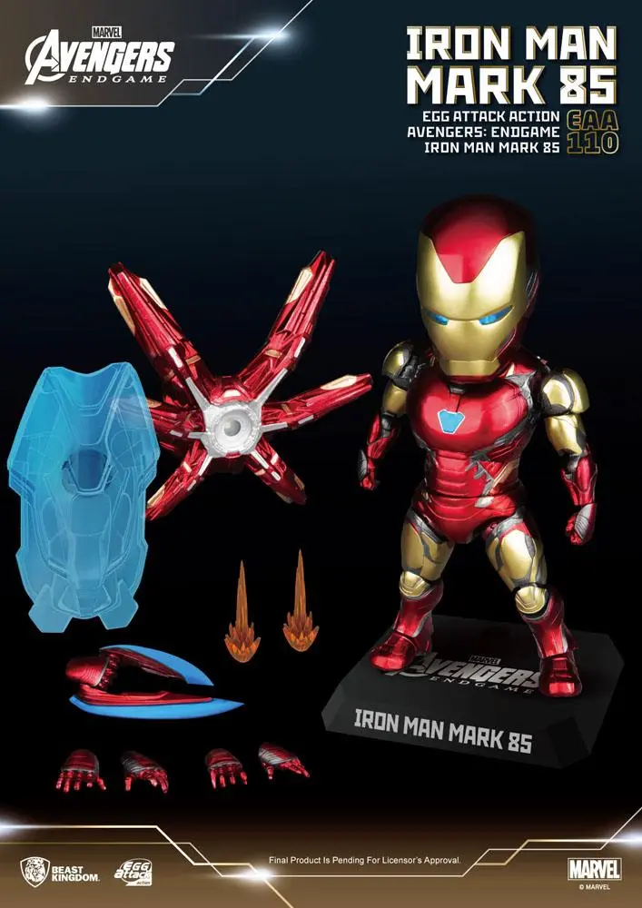 Avengers: Endgame Egg Attack Action Figure Iron Man Mark 85 16 cm product photo
