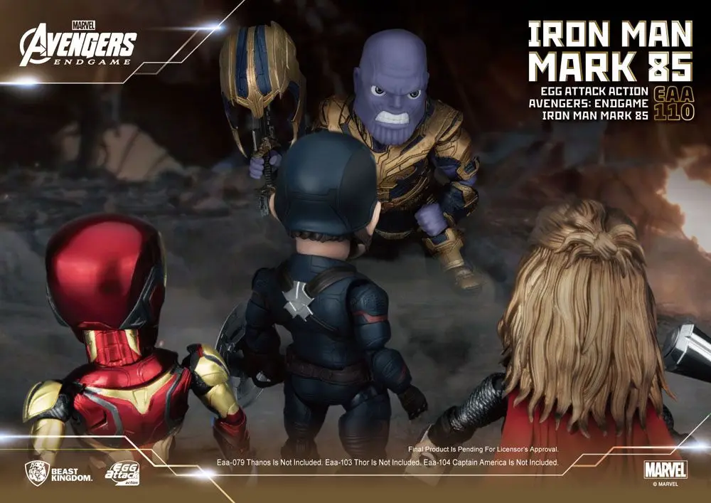 Avengers: Endgame Egg Attack Action Figure Iron Man Mark 85 16 cm product photo