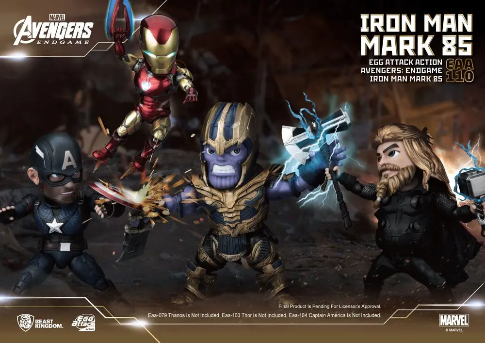 Avengers: Endgame Egg Attack Action Figure Iron Man Mark 85 16 cm product photo