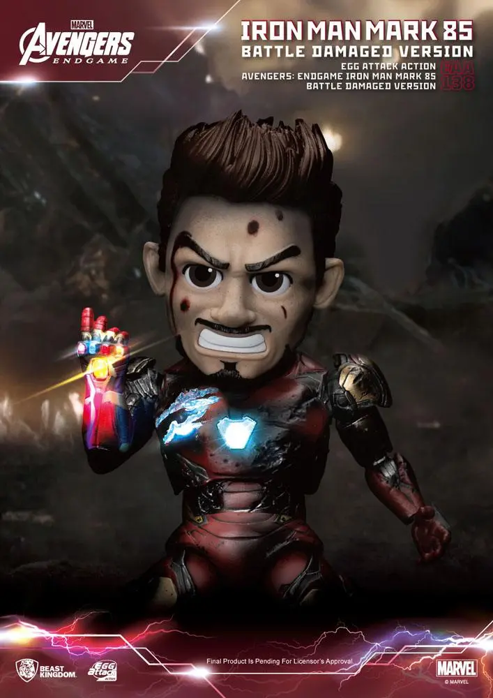 Avengers: Endgame Egg Attack Action Figure Iron Man Mark 85 Battle Damaged Version 16 cm product photo