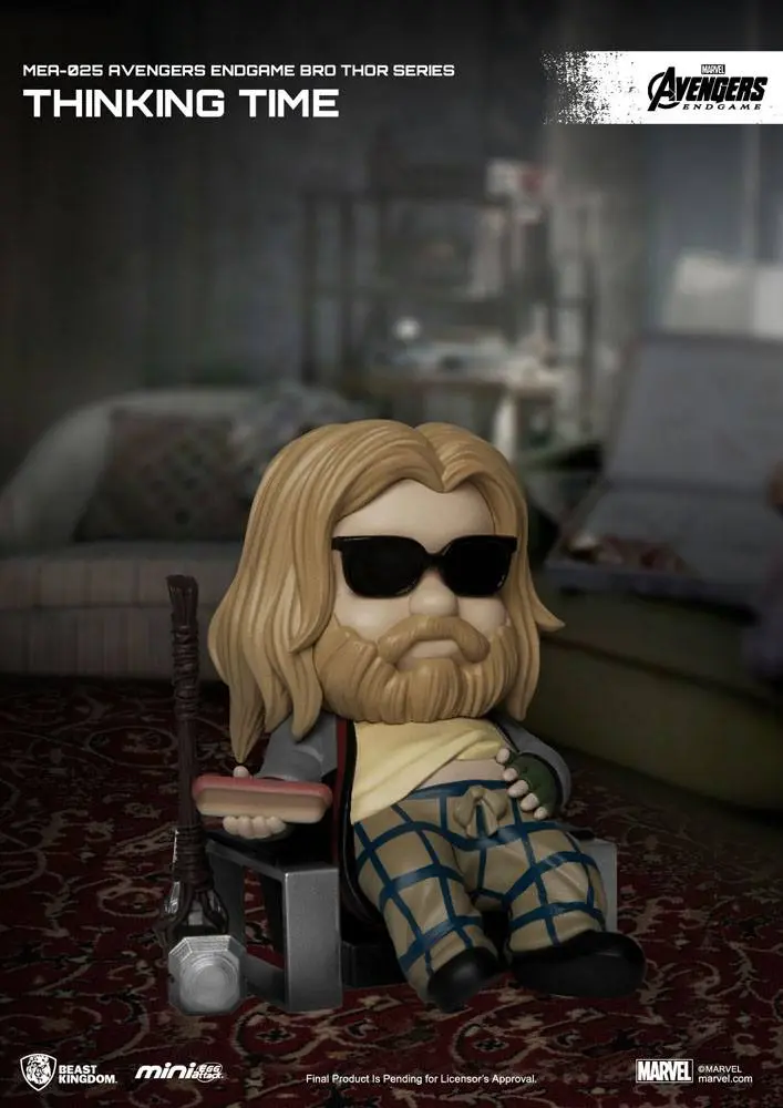 Avengers: Endgame Mini Egg Attack Figure Bro Thor Series Thinking time 8 cm product photo