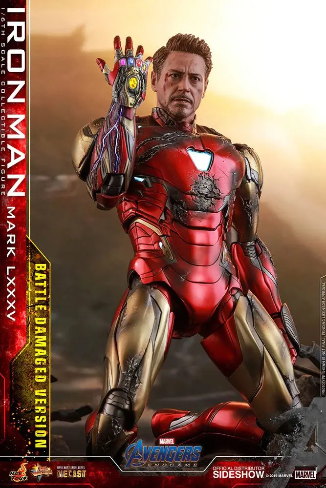 Avengers: Endgame MMS Diecast Action Figure 1/6 Iron Man Mark LXXXV Battle Damaged Ver. 32 cm product photo